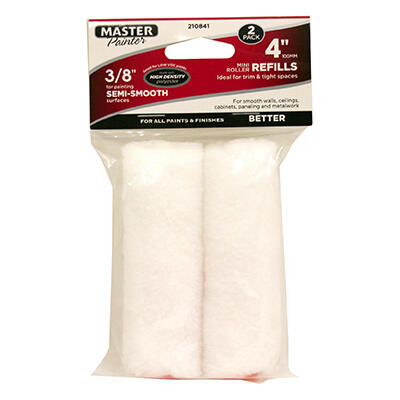 Master Painter White Knit Roller Cover Refill 4x 3/8 In 1 Each 60127TV