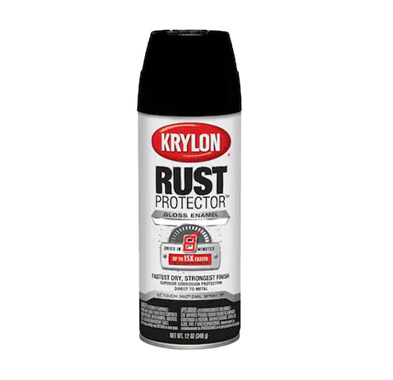 Krylon  Rust Protector Gloss Alkyd Enamel Spray Paint 12oz Black 1 Each K0690010