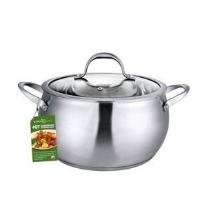 CASSEROLE W/TEMP GLS LID 4QT