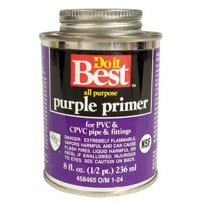  Do It Best  CPVC And PVC All Purpose Primer  8 Ounce Purple  1 Each 19066