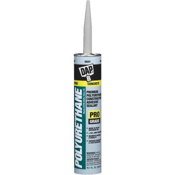  Dap  Polyurethane Construction Adhesive Sealant 10.1 Ounce Grey 1 Each 18814