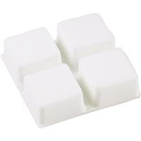  Shepherd Hardware Square Furniture Bumpers 3/4 Inch  White 1 Each 231029