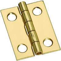  National  Narrow Hinge 1x3/4 Inch  Solid Brass 1 Each N211-177
