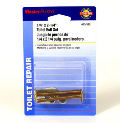 TOILET BOLT  1/4X2-1/4 MP M/D