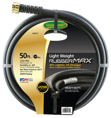 GT Hose Premium Duty 5/8 In 50 Ft Black 1 Each CGTSGC58050