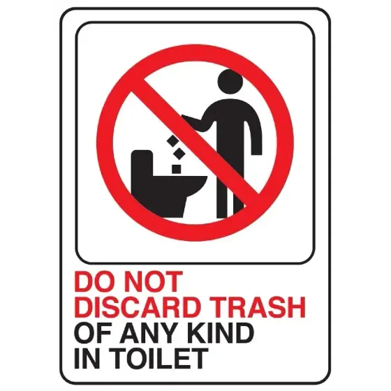 DO NOT DISCARD SIGN