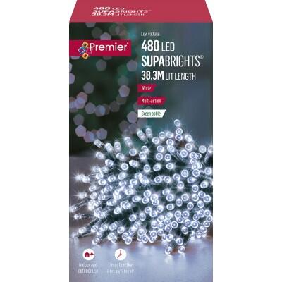 Premier  Multi Action Supabrights 480 LED 38.3 Metres White 1 Box  LV162172W