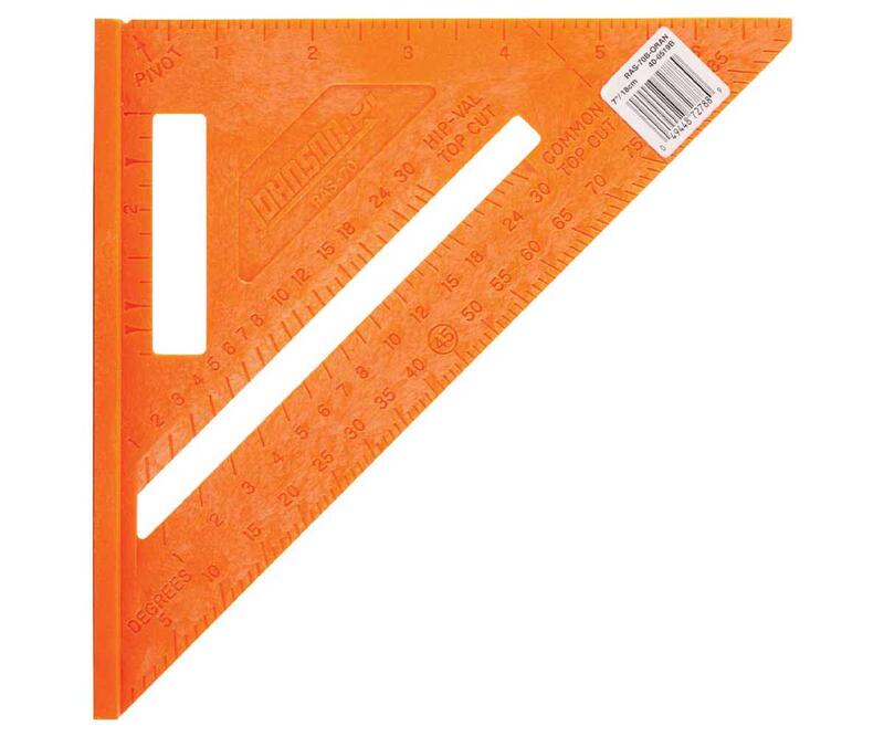  Johnson Level  Rafter Square  7 Inch  1 Each RAS-70B-ORAN