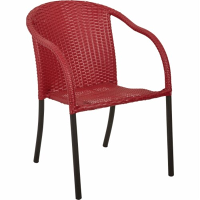 STL FRAME STACKABLE CHAIR RED
