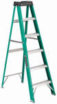  Werner Fiberglass Step Ladder Type II 6 Foot Green 1 Each FS4006