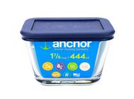 Anchor Glass Rec Food Storage Container With Lid 15oz Blue 1 Each 85911L11: $24.33