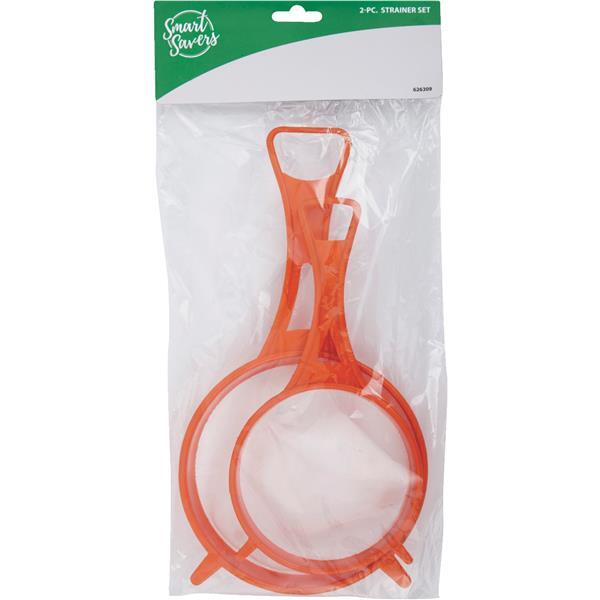 Do It Best Smart Savers Strainer Set Plastic Orange 2 Piece KT067(PBH)