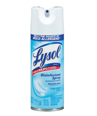 LYSOL DISINFECT 12.5OZ LIN M/D