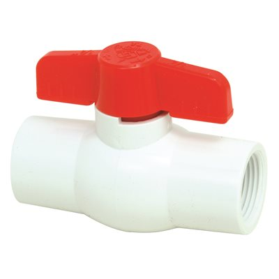  PVC Threaded Ball Valve 1/2 Inch  1 Each 2479308