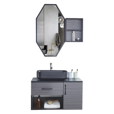 BATHROOM CABINET W/ LED MIRROR