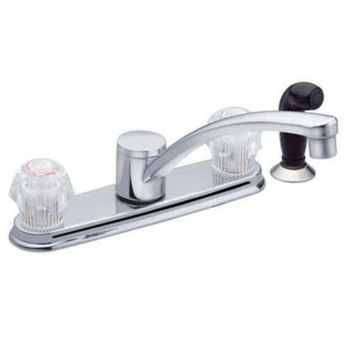  Moen Kitchen Faucet With Side Spray 2H Chrome 1 Each CA87681