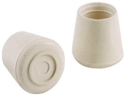  Shepherd Hardware Rubber Leg Tip  1-1/4 Inch  White 4 Pack 19223 F32015TV