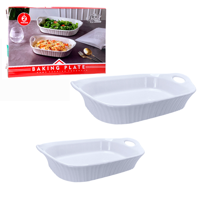 BAKING DISH SET 2PC RECT NB