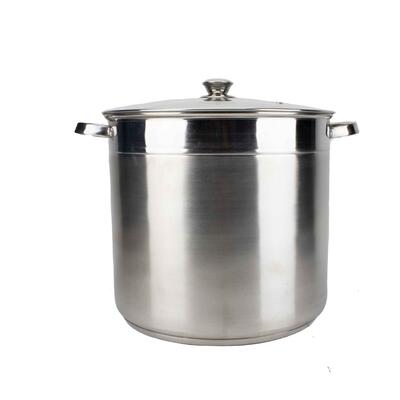 Euro Home Stock Pot With Glass Lid 20qt Stainless Steel 1 Each 3020: $189.37