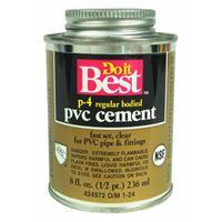  Do It Best  PVC Cement P-4 8 Ounce  1 Each 018117-24