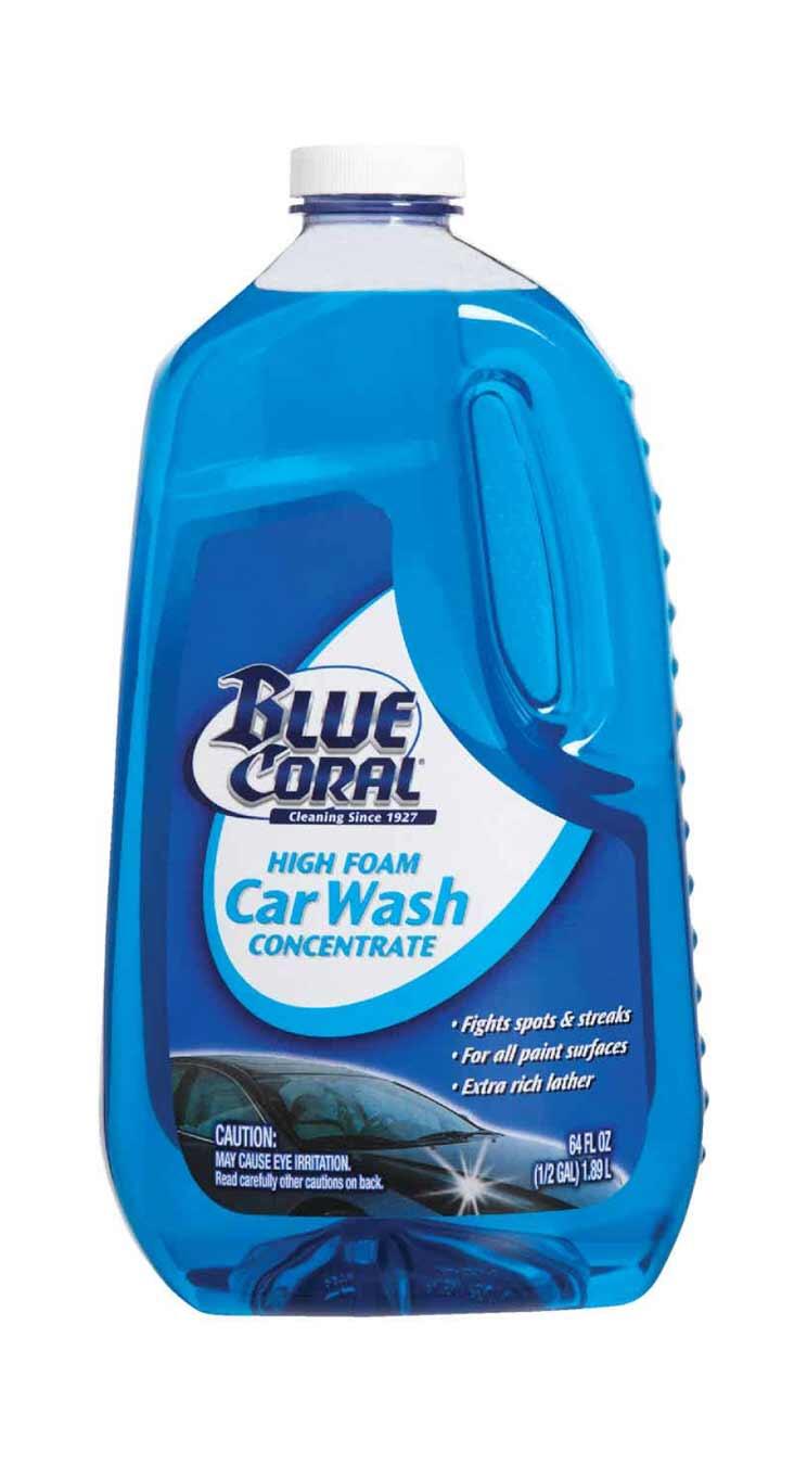 Blue Coral High Foam Concentrate Car Wash Liquid 64oz 1 Gallon WC107G M&C Home Depot