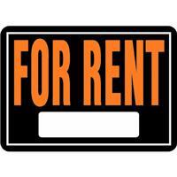  For Rent Sign  10x14 Inch  Aluminum  1 Each 802