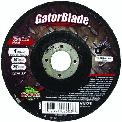  Gator  Metal Cut Off Wheel  4x1/8x5/8 Inch  1 Each 9603