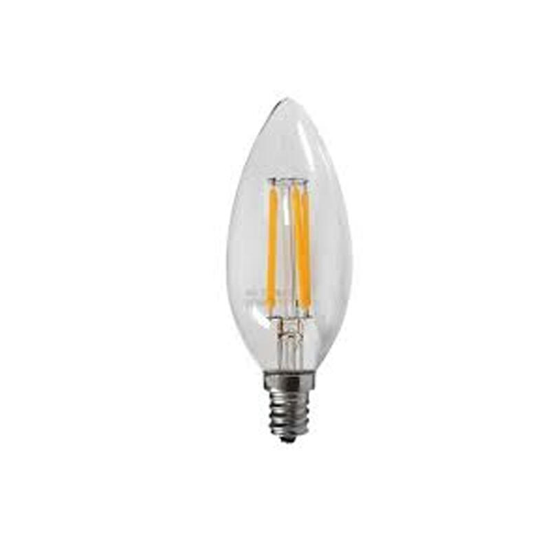 Lamparama Bulb Filament LED E12 Candle 4W Warm White 1 Each GF-FLD4WB11VE12WW