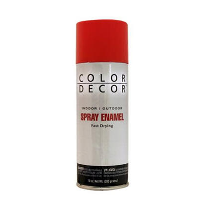 Color Decor Gloss Enamel Spray Paint 10oz Bright Red 1 Each CDS19-AER