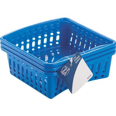 Smart Savers Plastic Storage Basket 3 Piece 1 Set HA807H/T