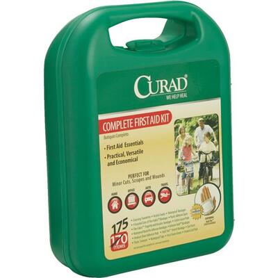 Curad Complete First Aid Kit 175 Piece 1 Each CURFAK300RB