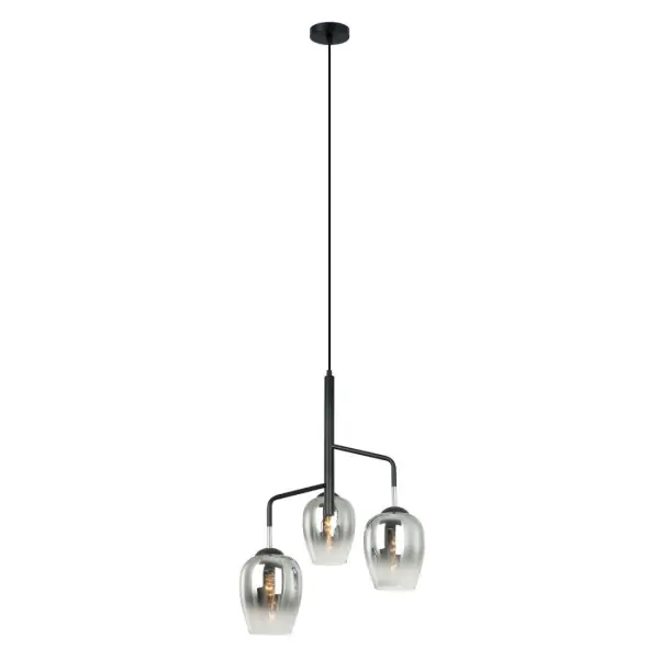  Lampara  Metal Hanging Lamp 3XE27 40W 1 Each 9337BK-H3