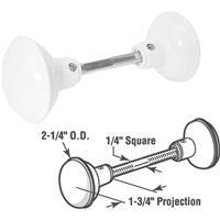  Defender Hall And Closet Door Knob  White 1 Each E2319