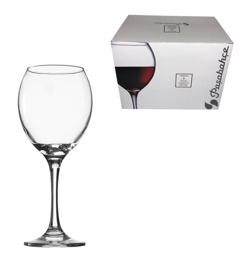  Pasabahce Stemware Wine Glass 6 Piece 1 Set 748-440259