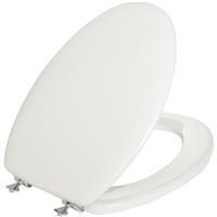  Mayfair Elongate Wood Toilet Seat  White 1 Each 144CP000