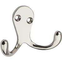  National Double Clothes Hook Wardrobe Hook Chrome 1 Each N274209: $15.51