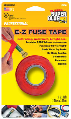 Super Glue  E Z Fuse Tape  1x10 Inch  Red 1 Each 15406-12