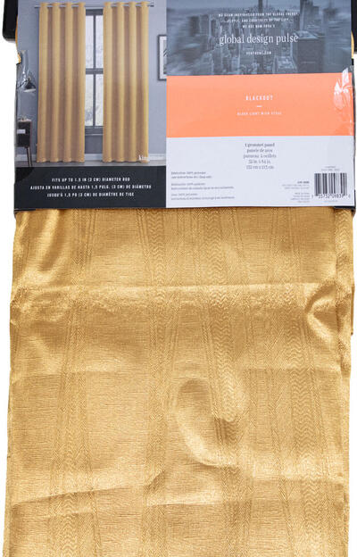 VC Curtain Embroidery Panel Gold 1 Each KIN-PNL-5284-EL-GOLD