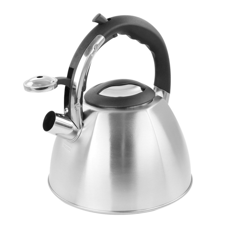 WHISTLING TEA KETTLE 3QT SILV