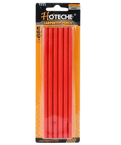 Hoteche Carpenter Pencil 6 Peice 1 Pack 424001