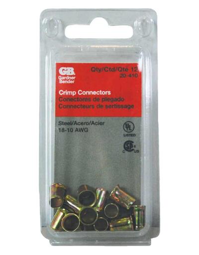 Gb Electrical Crimp Connector 18-10Awg Copper to Copper 12 Pack 20-410