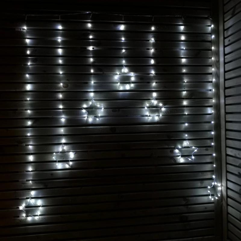 XMAS STAR LIGHT WHITE 1.2M