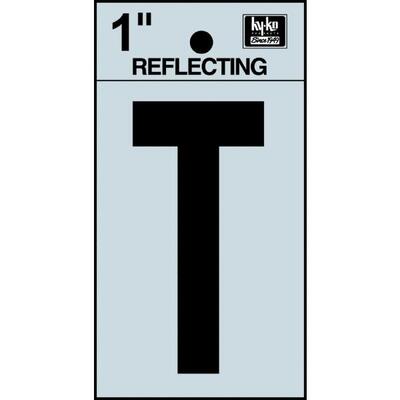  Hy-Ko Reflective Adhesive Letter T 1 Inch  1 Each RV-15/T
