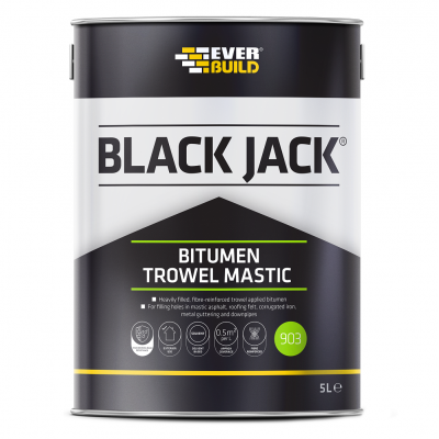 Everbuild Black Jack Bitumen Trowel Mastic 5 Liter 1 Each 9035LTR