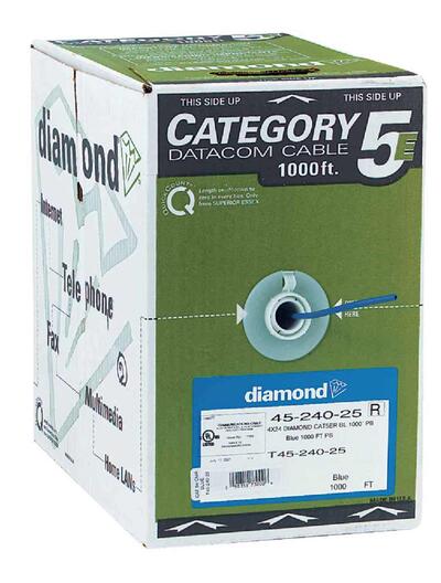  Coleman Cat5E Cable Voice And Data  1000 Foot 1 Foot 96263-46-06: $0.84