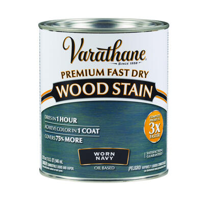 Varathane Premium Fast Dry Interior Oil Wood Stain Worn Navy 1 Each 297428