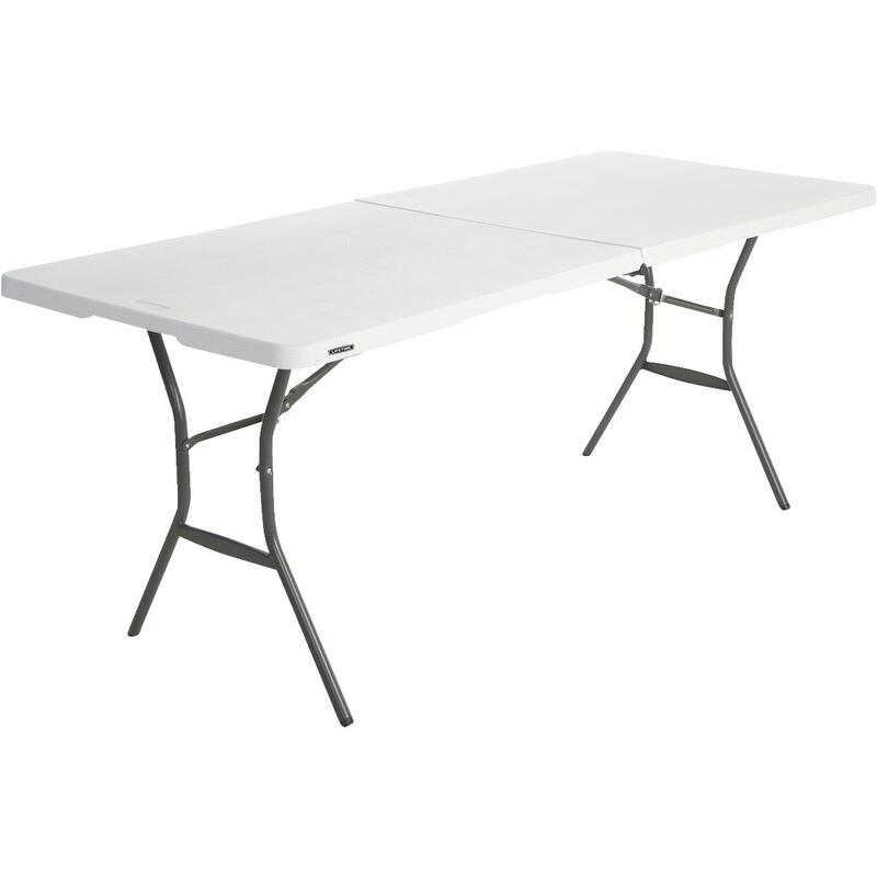 Lifetime Folding Table 6x30 Feet White Granite 1 Each 80333