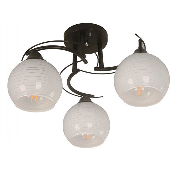 CEILING LAMP 3L E27 40W D/BRN