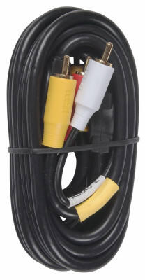 Audiovox Stereo Cable Kit A/V 12 Foot Black 1 Each VH914R