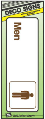  Hy-Ko Men Sign 3x9 Inch  1 Each D-4